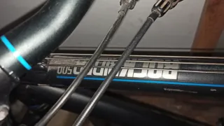 Bicicleta de Montaña Negra B-twin Rock River 500