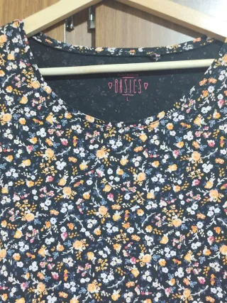Camiseta floral mujer talla L