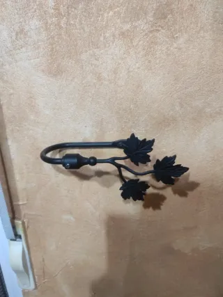 Cortinas de salón beige y negro