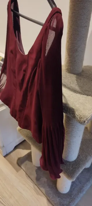 Top Corpiño burdeos