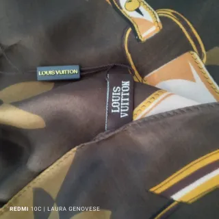 Sciarpa Louis Vuitton Nera e Oro