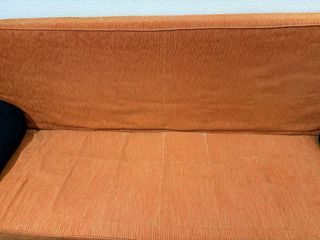 Sofá Cama Relax Naranja y Negro
