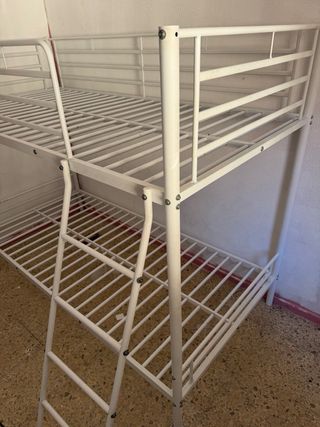 Litera 90x190cm Metal Blanca