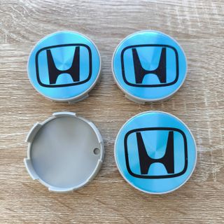 TAPABUJES HONDA 58mm COLOR ALUMINIO EMBLEMAS HONDA