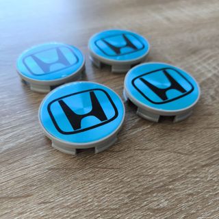 TAPABUJES HONDA 58mm COLOR ALUMINIO EMBLEMAS HONDA