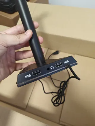 Supporto per Cuffie RGB Nero