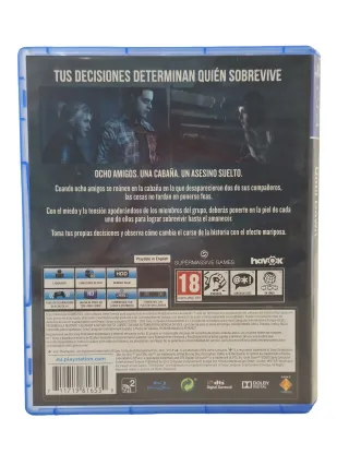 Until Dawn PS4 (PlayStation 4) Juego Terror