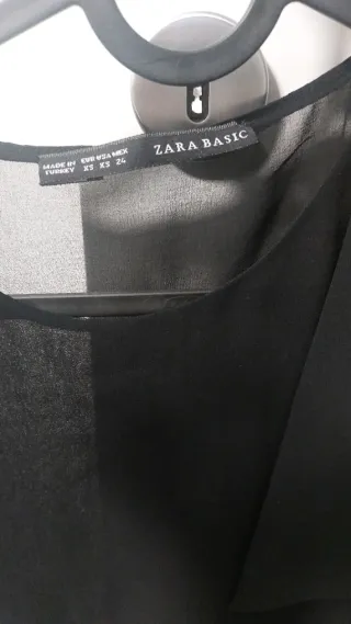 Top nero trasparente