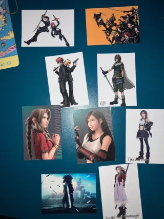 94 Cartas Final Fantasy 7 Anniversary Art Museum