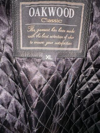 Giacca firmata Oakwood in vera pelle dí qualità