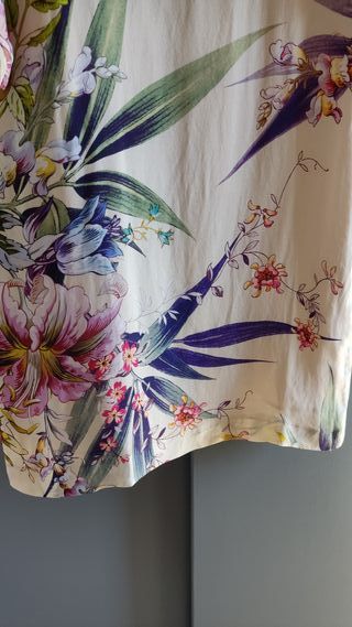 Vestido Zara Woman Estampado Flores