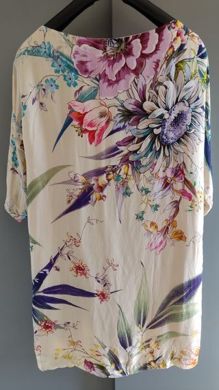 Vestido Zara Woman Estampado Flores