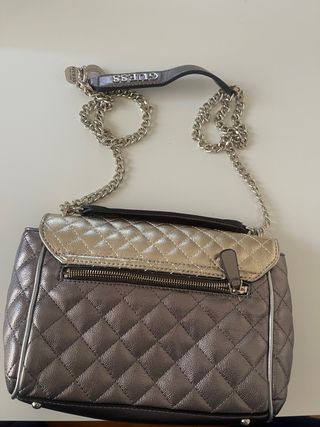 Bolso Guess Dorado y Plateado ORIGINAL CON FUNDA