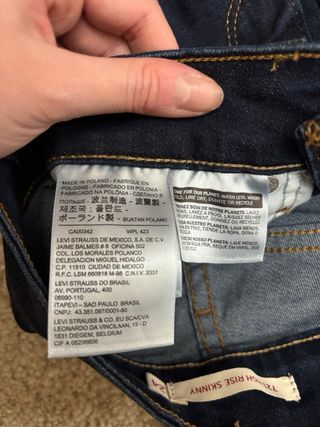 Pantalón Levi's Mujer Skinny 721 Azul