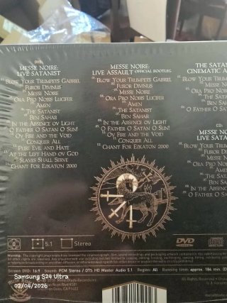 Behemoth Messe Noire CD + DVD Ao Vivo