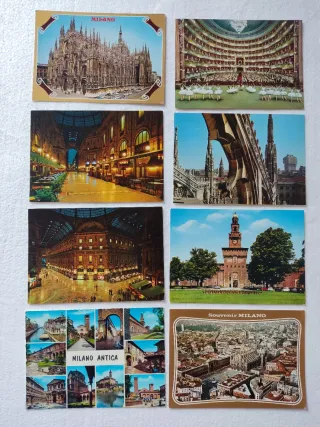 23 Postales Antiguas Milán