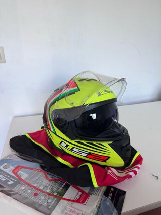 Casco LS2 Amarillo Neón prácticamente nuevo