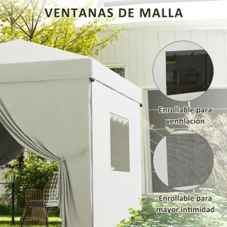 Carpa Pop-Up 3x3m con 4 Cortinas