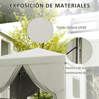 Carpa Pop-Up 3x3m con 4 Cortinas