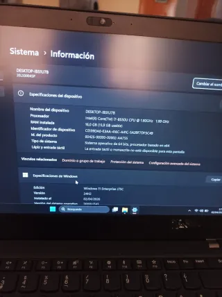 Portátil Lenovo ThinkPad i7