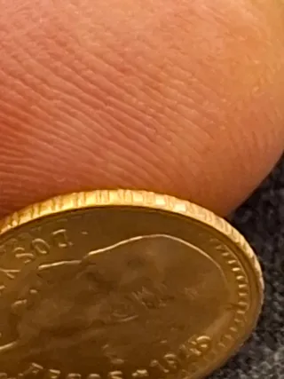 Moneda Oro 2,5 pesos Mexicanos
