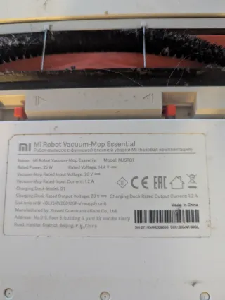 Xiaomi Vacuum-Mop Essential (G1) - Desguace