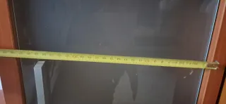 Mueble auxiliar madera y cristal