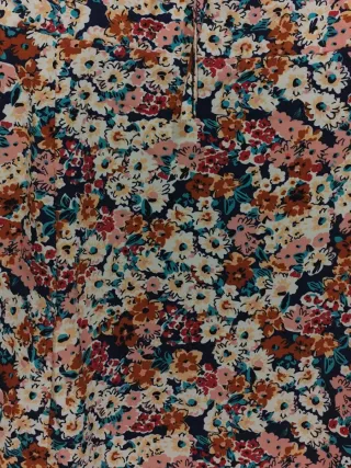 Vestido floral mujer manga corta