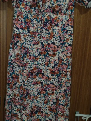Vestido floral mujer manga corta