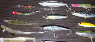 Pack 36 señuelos pesca spinning