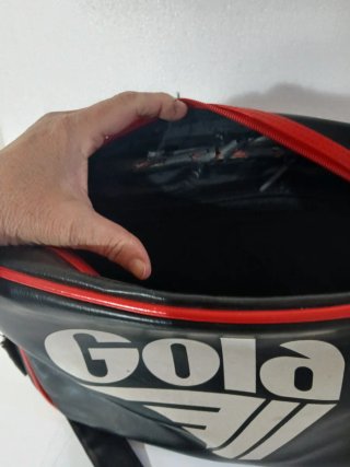 Borsa a tracolla Gola nera e rossa