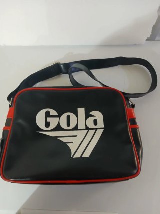 Borsa a tracolla Gola nera e rossa