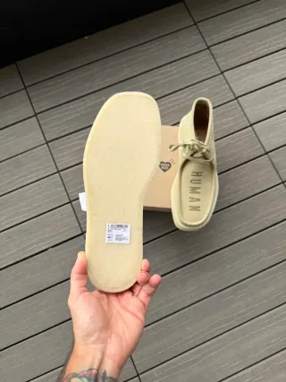 Clarks Wallabee x Human Made Beige