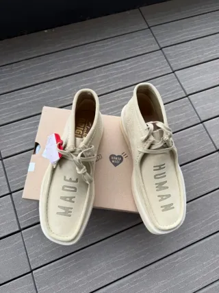 Clarks Wallabee x Human Made Beige