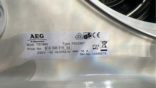 Secadora AEG 57860 Condensación