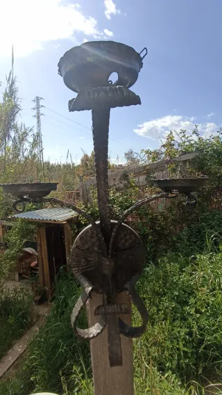 Pareja Apliques Hierro Forjado 45cm