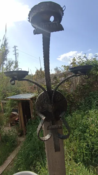 Pareja Apliques Hierro Forjado 45cm