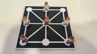 Juego Tres en Raya Cerámica Futbolistas