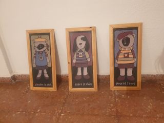 3 Cuadros Decorativos Animales