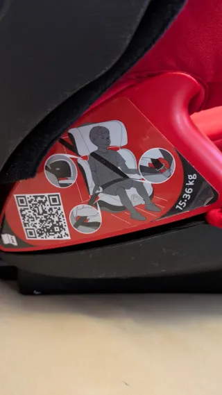 Silla Coche Chicco Oasys 23 Fixplus Roja