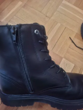 Botas de piel negras talla 34