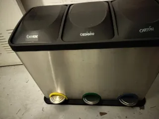 Cubo de basura 3 compartimentos