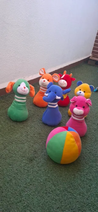 Set de Bolos Peluche Animales