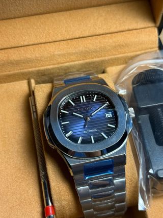 Seiko Mod Nautilus 41mm Blue