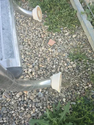 Escalera para piscina metal y plástico