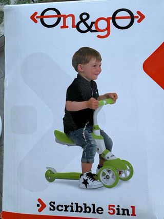 Patinete infantil 5 en 1 verde