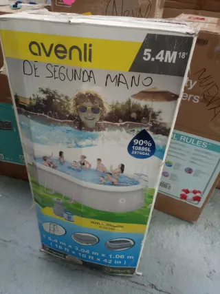 Piscina Avenli Ovalada Autoportante 5,4x1,06x1,06m
