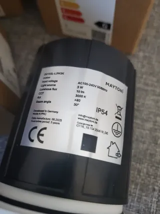 Foco LED MAYTONI 0014SL-L3W3K exterior