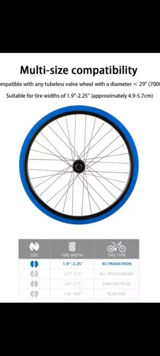 2 Tiras antipinchazos para bicicleta