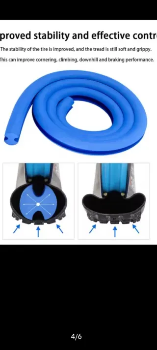 2 Tiras antipinchazos para bicicleta